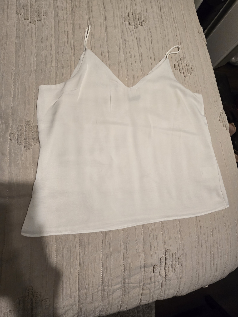 Express White V-Neck Spaghetti Strap Camisole